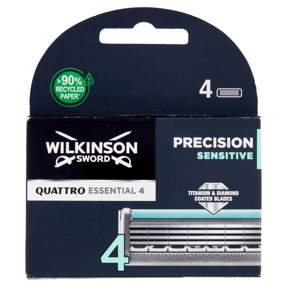 Wilkinson Sword Quattro Essential 4 Sensitive Lame x4
